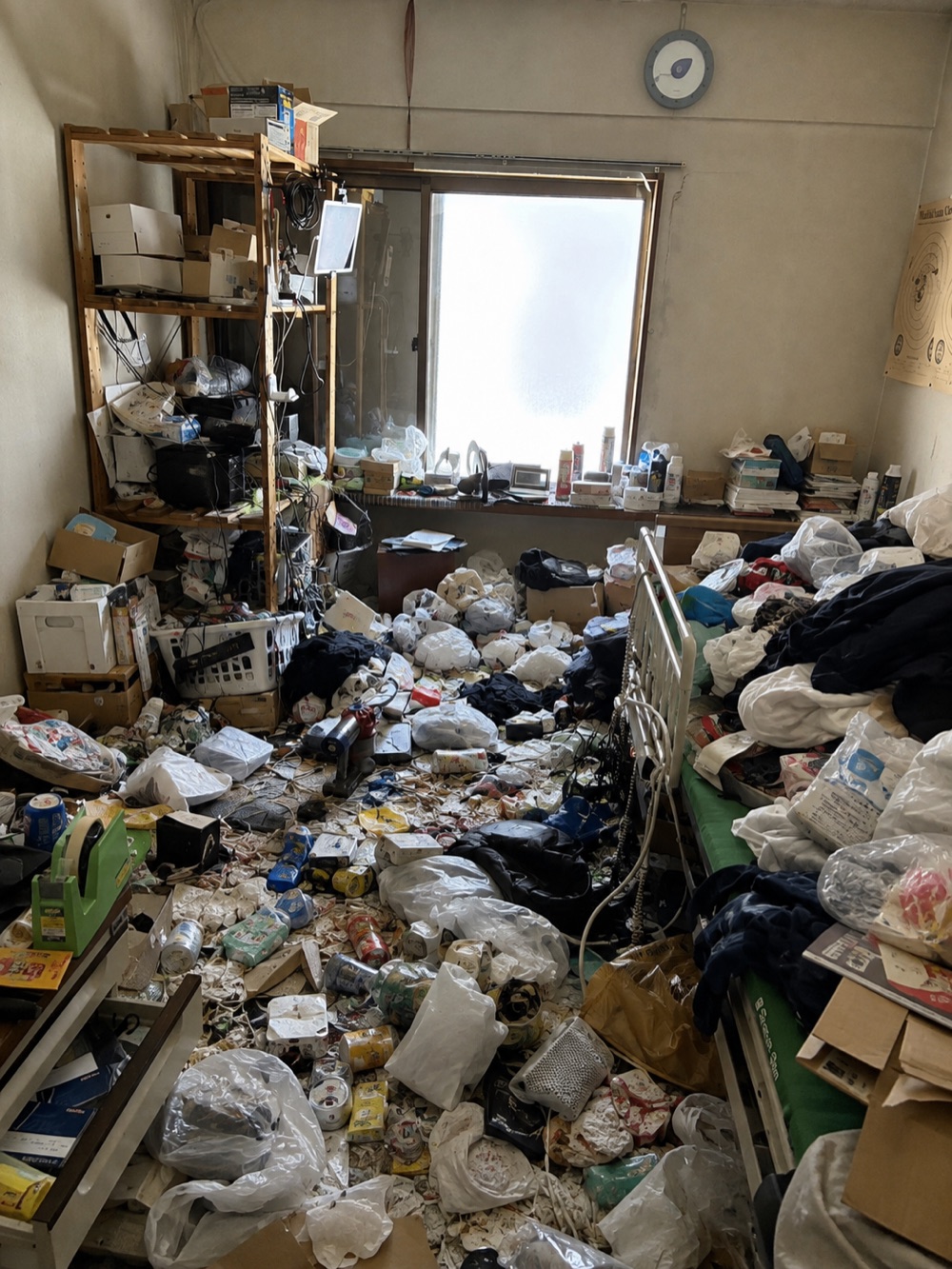 作業前:居室 床が見えない状態のお部屋